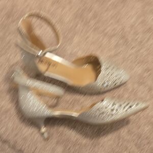 Elegant Silver Women's Heels